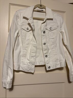 a.n.a White Denim Jacket - Button-Front Jean Jacket